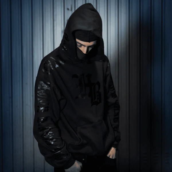 Unknown Black Hoodie - Hoodboy - Edropit