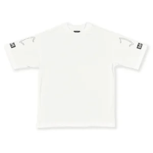 front white basic branded tee - Mon Elysee - Edropit