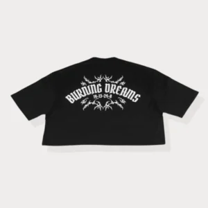 retro BLACK BURNING DREAMS TOP - Dame de la plaine - Edropit
