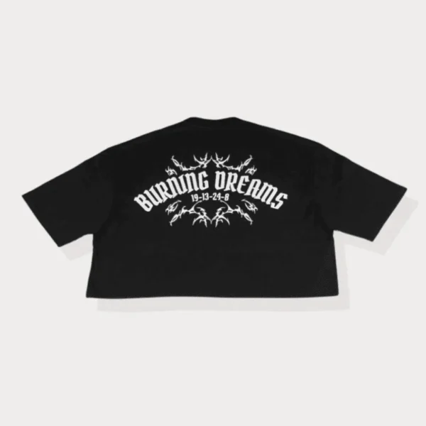 retro BLACK BURNING DREAMS TOP - Dame de la plaine - Edropit