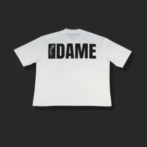 retro WHITE DAME TEE - Dame de la plaine - Edropit