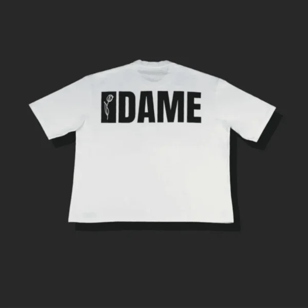 retro WHITE DAME TEE - Dame de la plaine - Edropit