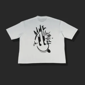 retro WHITE SMILEY TEE - Dame de la plaine - Edropit