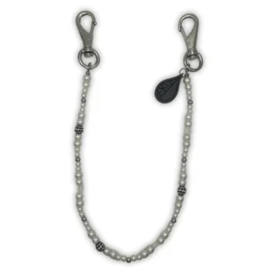 black chain jeans pearls - PLK Lab - Edropit