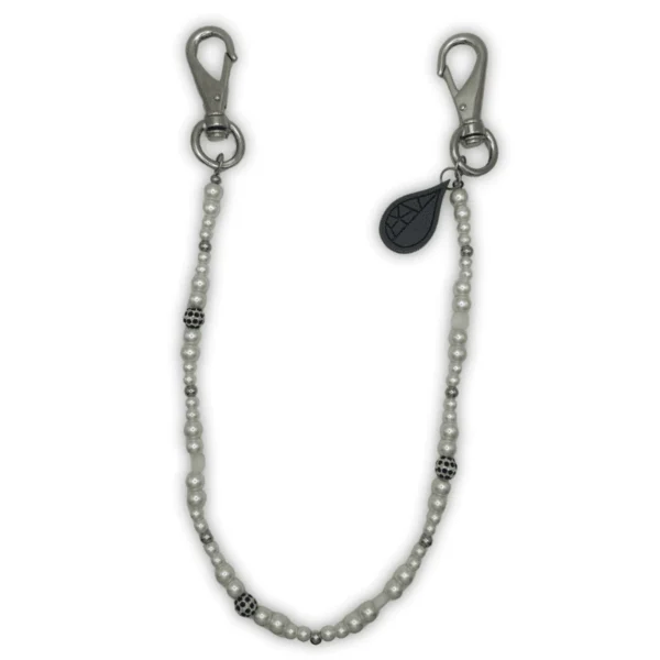 black chain jeans pearls - PLK Lab - Edropit