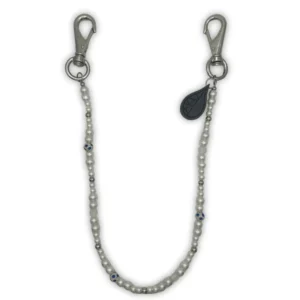 blue chain jeans pearls - PLK Lab - Edropit
