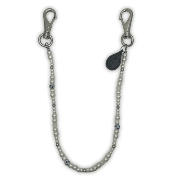 blue chain jeans pearls - PLK Lab - Edropit