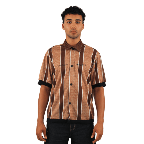 front brown bowling shirt - Injury - Edropit