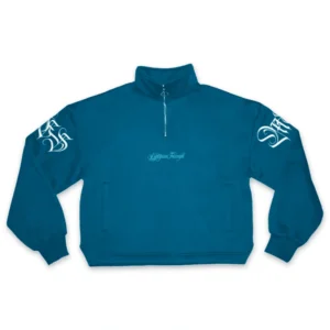 front emerald green dis-triumph mock neck - Mon Elysee - Edropit