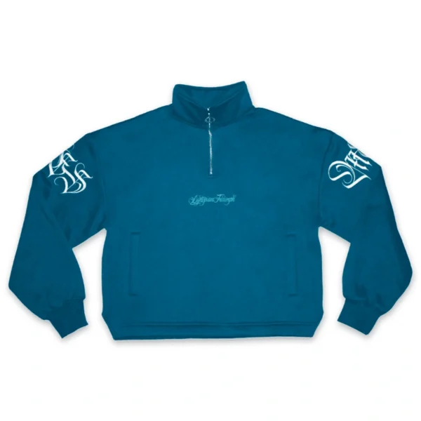 front emerald green dis-triumph mock neck - Mon Elysee - Edropit