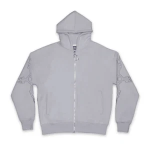 front ice grey wanna unchain hoodie - Mon Elysee - Edropit