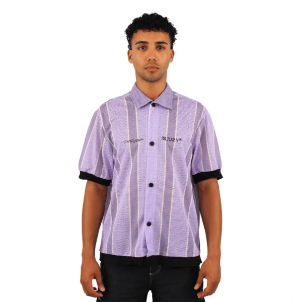 front lilac bowling shirt - Injury - Edropit