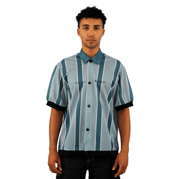 front teal bowling shirt - Injury - Edropit
