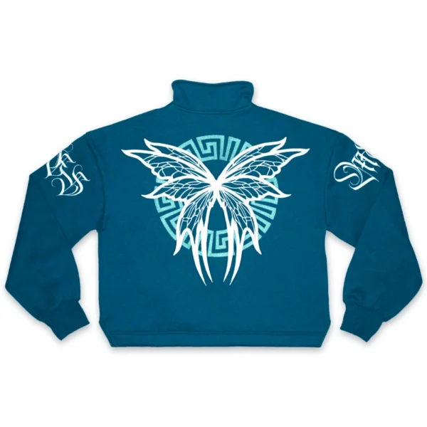 retro emerald green dis-triumph mock neck - Mon Elysee - Edropit
