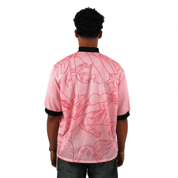 retro pink picasso shirt - Injury - Edropit