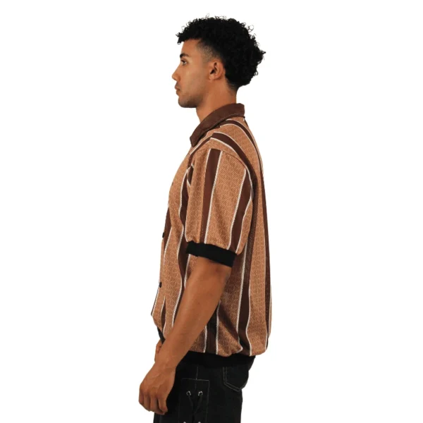 side brown bowling shirt - Injury - Edropit