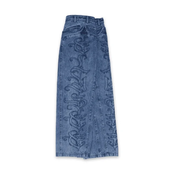 Washed Blue Élysée Denim Pants - Mon Élysée - Image 3