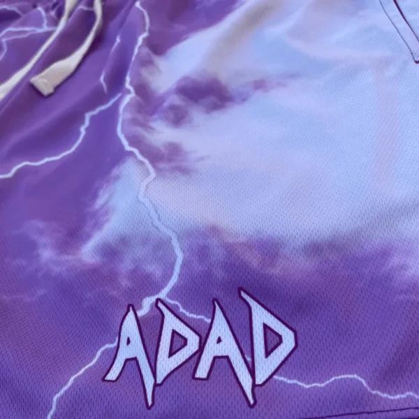 Adad Purple Shorts - Adad Wear - Image 2