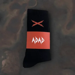 front Adad Army Black Socks - Adad Wear - Edropit