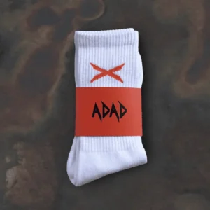 front Adad Army White Socks - Adad Wear - Edropit
