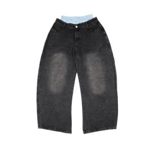 front Pentecoste Baggy Jeans - Nero Ottico - Edropit