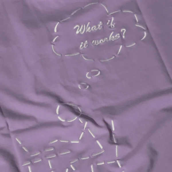 Analogy Lilac Tee "What if it works?" - Analogy Studios - Image 2