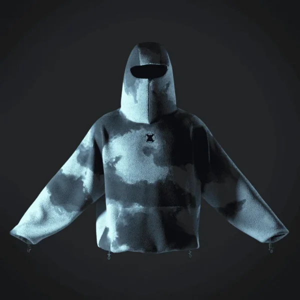 front Analogy Fleece Jacket Tye Dye - Analogy Studios - Edropit