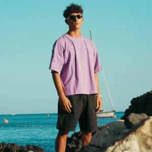 front Analogy Lilac Tee "What if it works" - Analogy Studios - Edropit