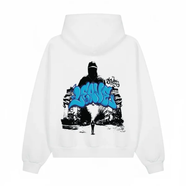 White Soviet Street Hoodie - Leave Worldwide - Image 2